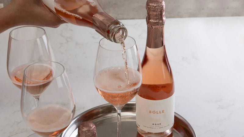 BOLLE Sparkling Rosé non-alcoholic wine 93 points Wine Enthusiast highest rated