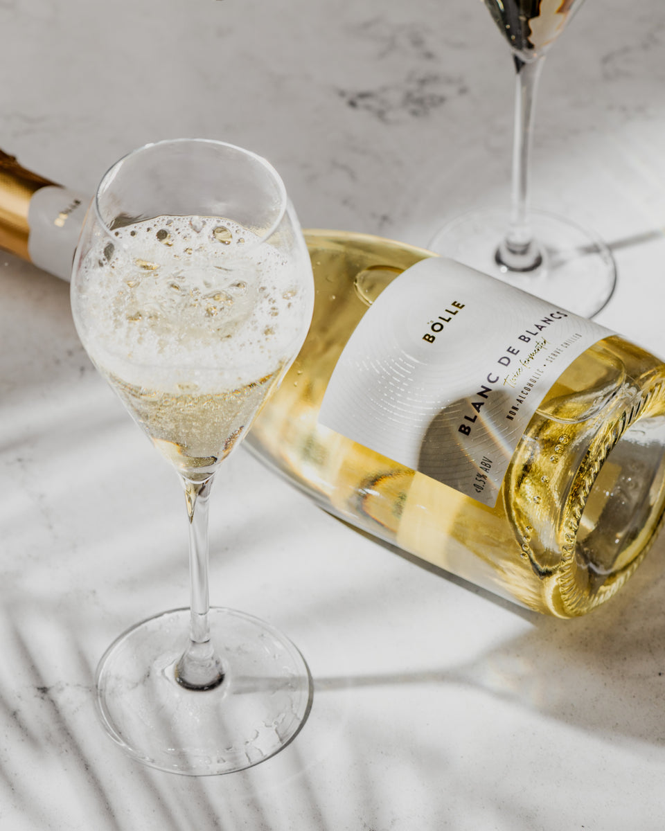 Non-Alcoholic Sparkling Wine | Blanc de Blancs | BOLLE – Bolle Drinks USA, image size:960x1200